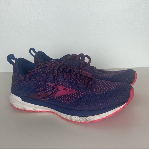 Brooks Revel Women's Running Shoes Size 8 B Blue Pink Lightweight 1203371B475 - Picture 1 of 10